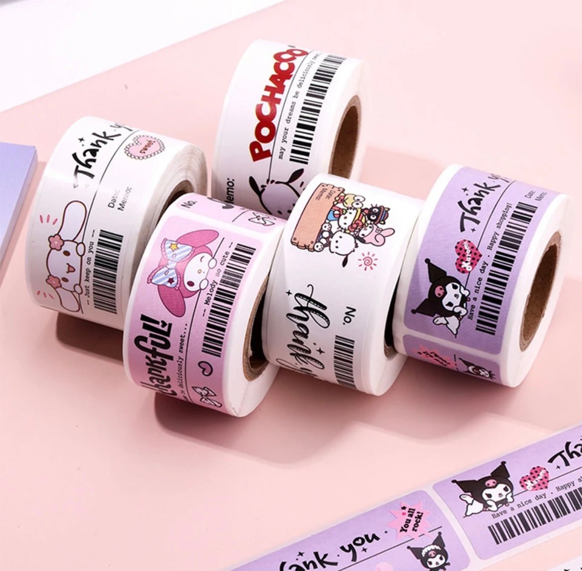 120pcs Sanrio Stickers Roll