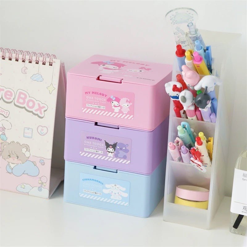 Sanrio Desktop Press Storage Box