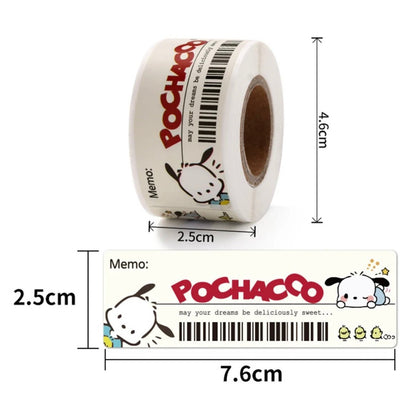 120pcs Sanrio Stickers Roll