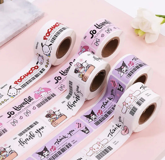 120pcs Sanrio Stickers Roll